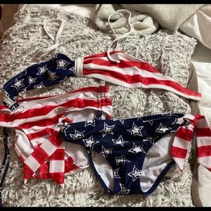 Justice bathing suit 3 set